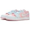 Jordan Air Jordan 1 Abrasion Resistant Low top Vintage Basketball Shoes Women's Pink Blue 553560-614(Team82-)