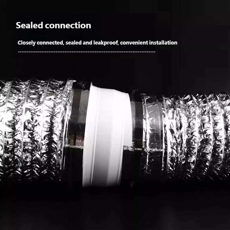 White Plastic Stepped Cone Part, Exhaust Hose Reducer Fitting for Air Duct Transition Work, 26 cm Insert Fit Adapter for Repair Use