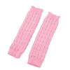 Fleece Lined Leg Warmers Women Knitted Long Boot Socks Winter Solid Color Knee-High Thick Calf Warmers for Daily Wear Skating