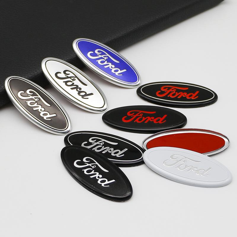 BBBM3 58MM Car Steering Wheel Badge Cover Stickers Decoration Accessories For Ford Fusion Fiesta Escape Focus Mk2 3 Mondeo Auto Decal