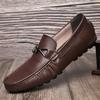 High Quality Genuine Leather Men Shoes Soft Moccasins Loafers Brand Luxury Men Flats Comfy Driving Shoes Big Size 36-47