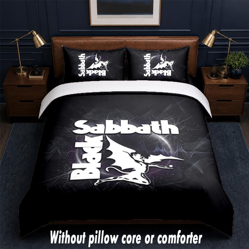 Set Biancheria da Letto Design Led Zeppelin 1 Copripiumino + 2 Federe Morbido Traspirante Biancheria da Letto per la Casa