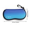 Soft Sunglasses Case with Carabiner, Ultra-Light Portable Neoprene Zipper Glasses Case, Safety Zipper Eyeglass Pouch