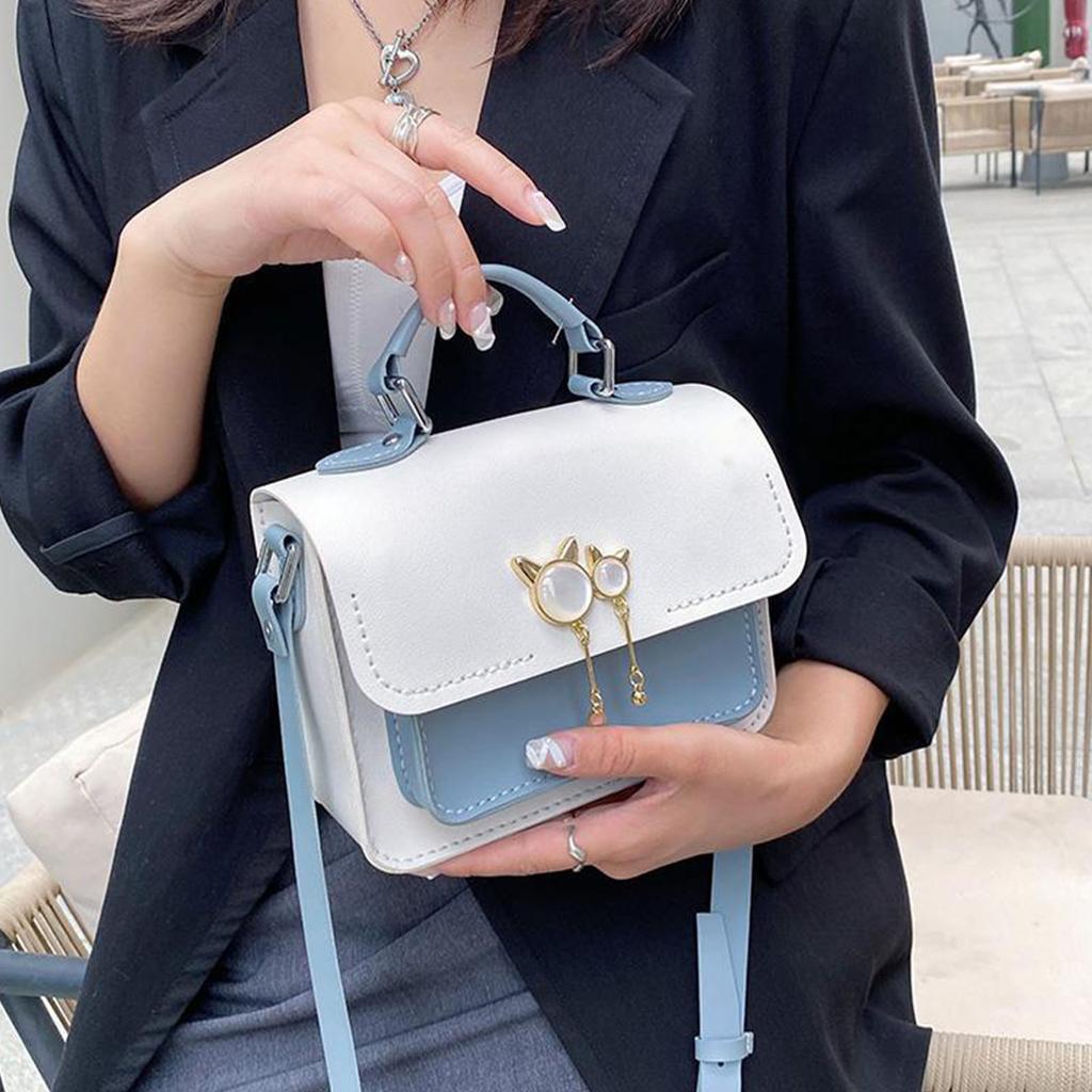 DIY Women Shoulder Bag Fashion Crossbody Bags Pu Leather Handbags Accessories Adjustable Strap Craft Gift for Girls