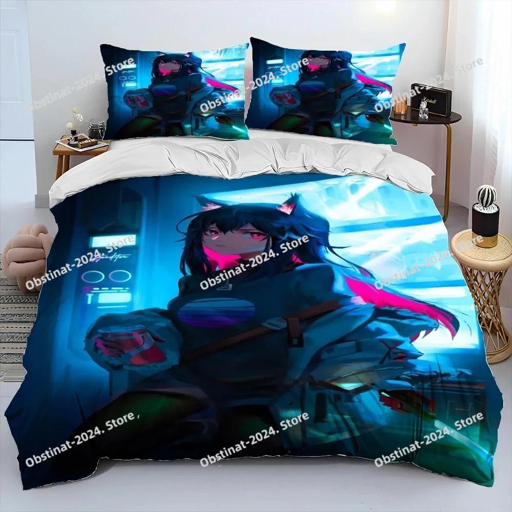 Zero Two DARLING In The FRANXX Anime Comforter Bedding Set Printed Duvet Cover Sheet Pillowcase Soft Quilt Cover Queen King Size