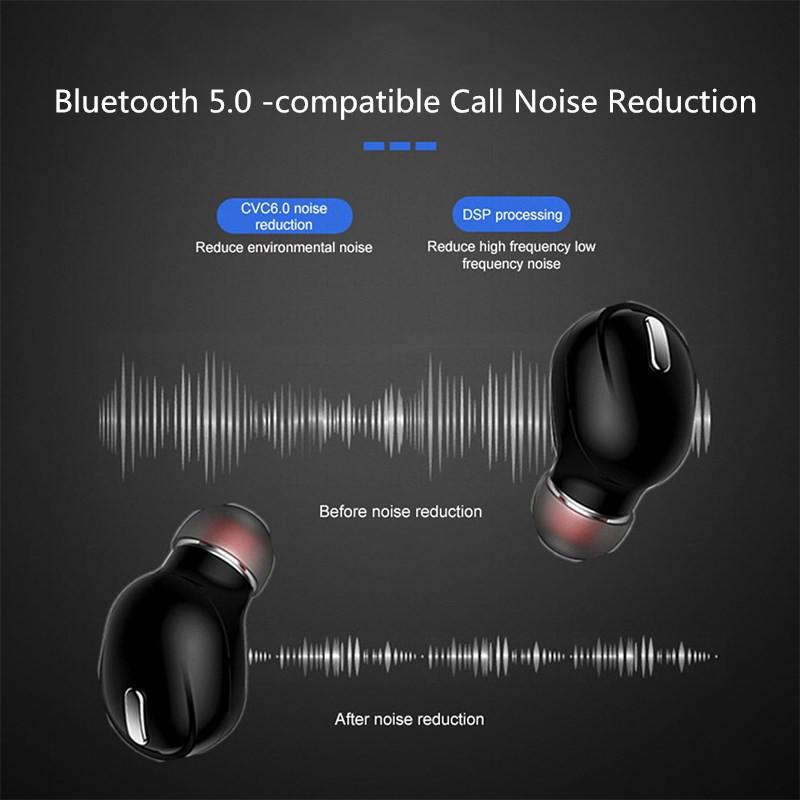 Bluetooth 5.0 Earphones Sports Wireless Headphones With Mic HD Handsfree Calling TWS HiFi Stereo Music Headset For iPhone Xiaomi