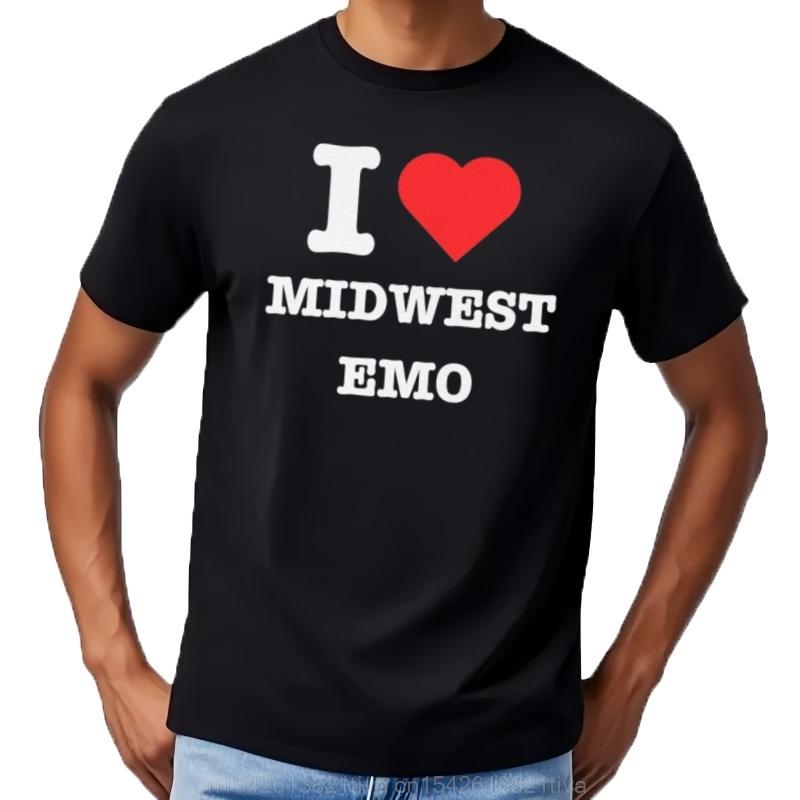 I Love Midwest Emo T Shirt Heart Band