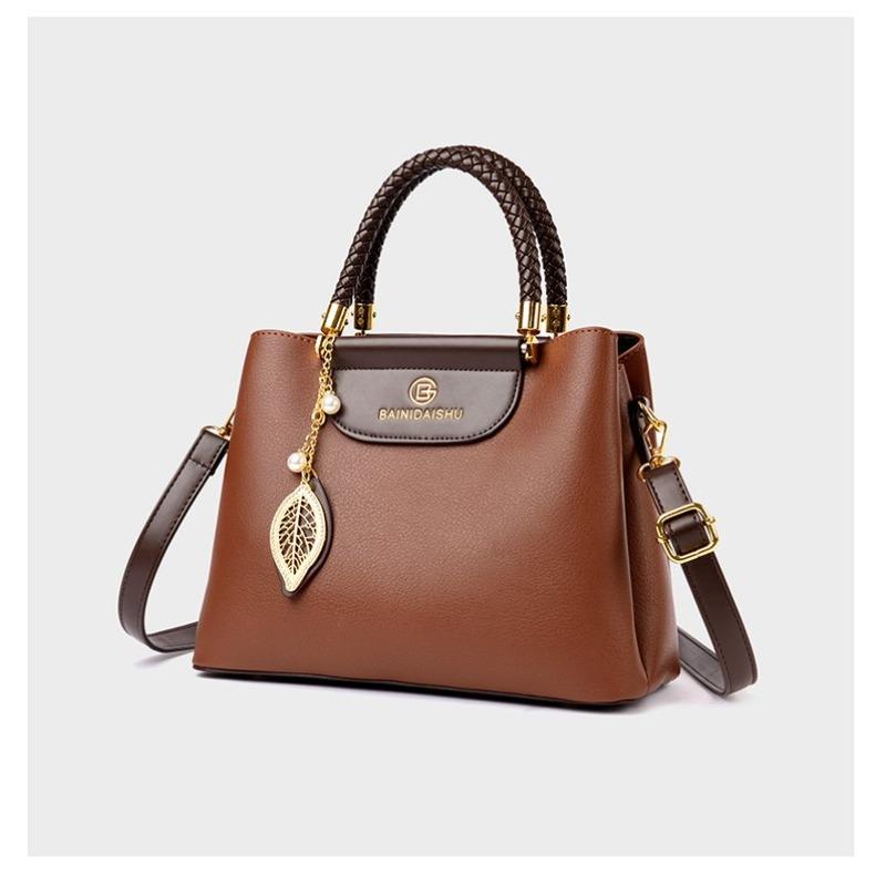 Elegante bolso tipo cartera con cremallera, moderno bolso de mano de gran capacidad para el trabajo, moderno bolso de mano con doble asa
