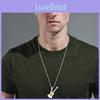 Unique Hip Hop Electric Guitar Necklace In Stylish Titanium Steel For Fashion Enthusiasts