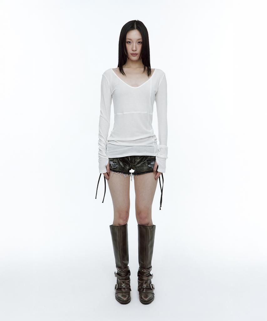 ROUGHNECK Crossline Slim Top White