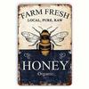 Metal Wall Art Farmhouse Honey Decor Rustic Vintage Poster For Kitchen