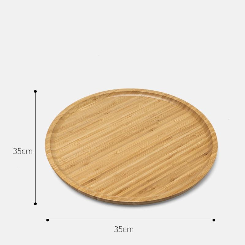 Bamboo Wooden Storage Tray Square Tea Coffee Cup Tray Breakfast Dinner Plate Bread Fruit Cake Food Serving Tray On Sale