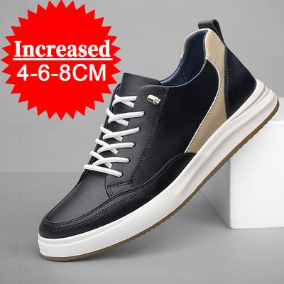 Mode Herren Aufzug Schuhe 4/6/8CM Unsichtbare Innen Erhöhung Schuh Hohe Qualität Leder Outdoor Casual Sport Schuhe walking Arbeit Schuhe