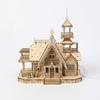 New 3D Wooden Jigsaw Puzzle for Children: DIY Creative Retro Villa