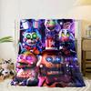 Fnaf Charakter Collage Decke Flanelldecke für Bett, Sofa, Camping, Wandern, Picknick Zubehör, Geschenk für Familie Fan Geschenke
