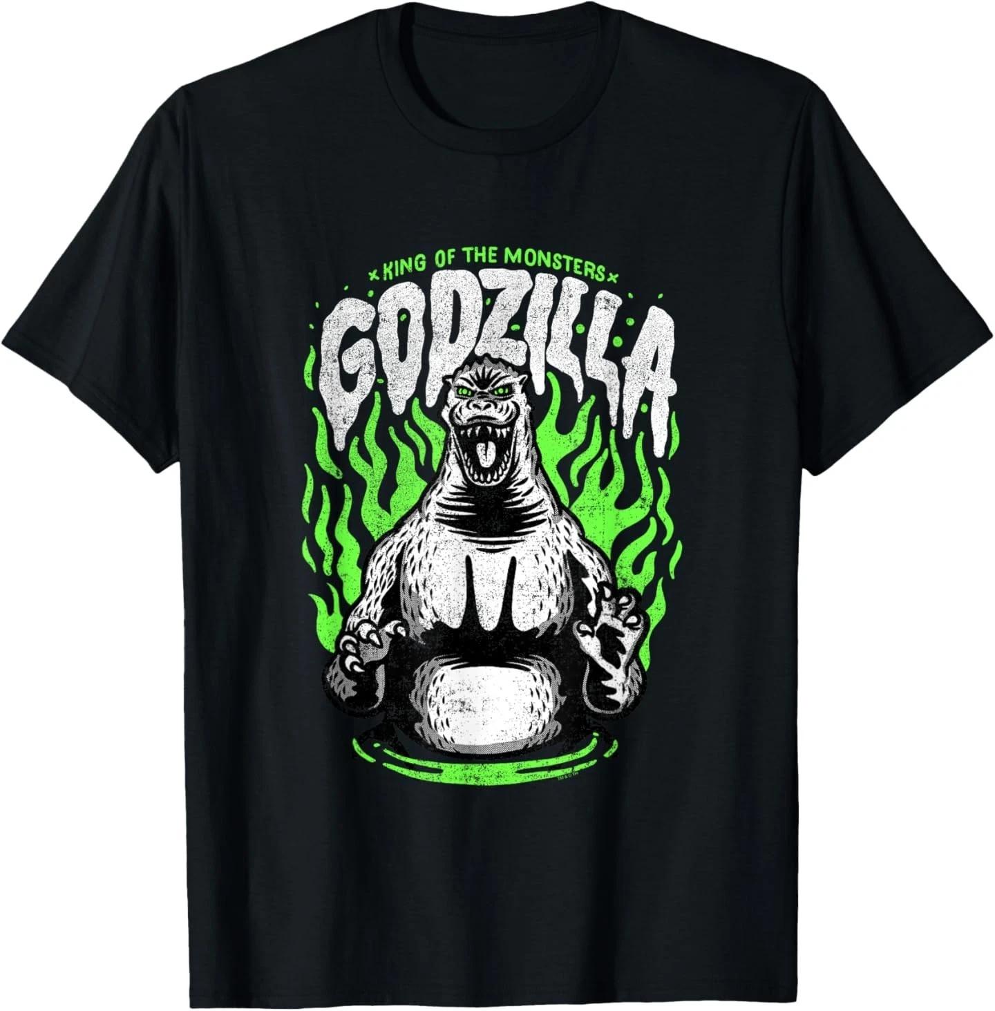 

Godzilla Green Flames Edit T-Shirt 3XL