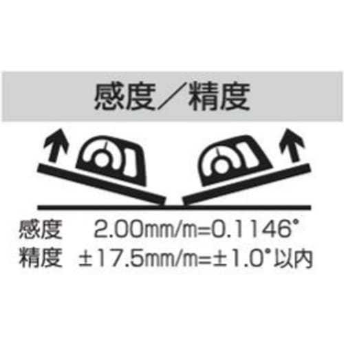 EBISU Super Slant Level, General Use, ED-20SSB, Dial Type, for Angle Measurement, Black