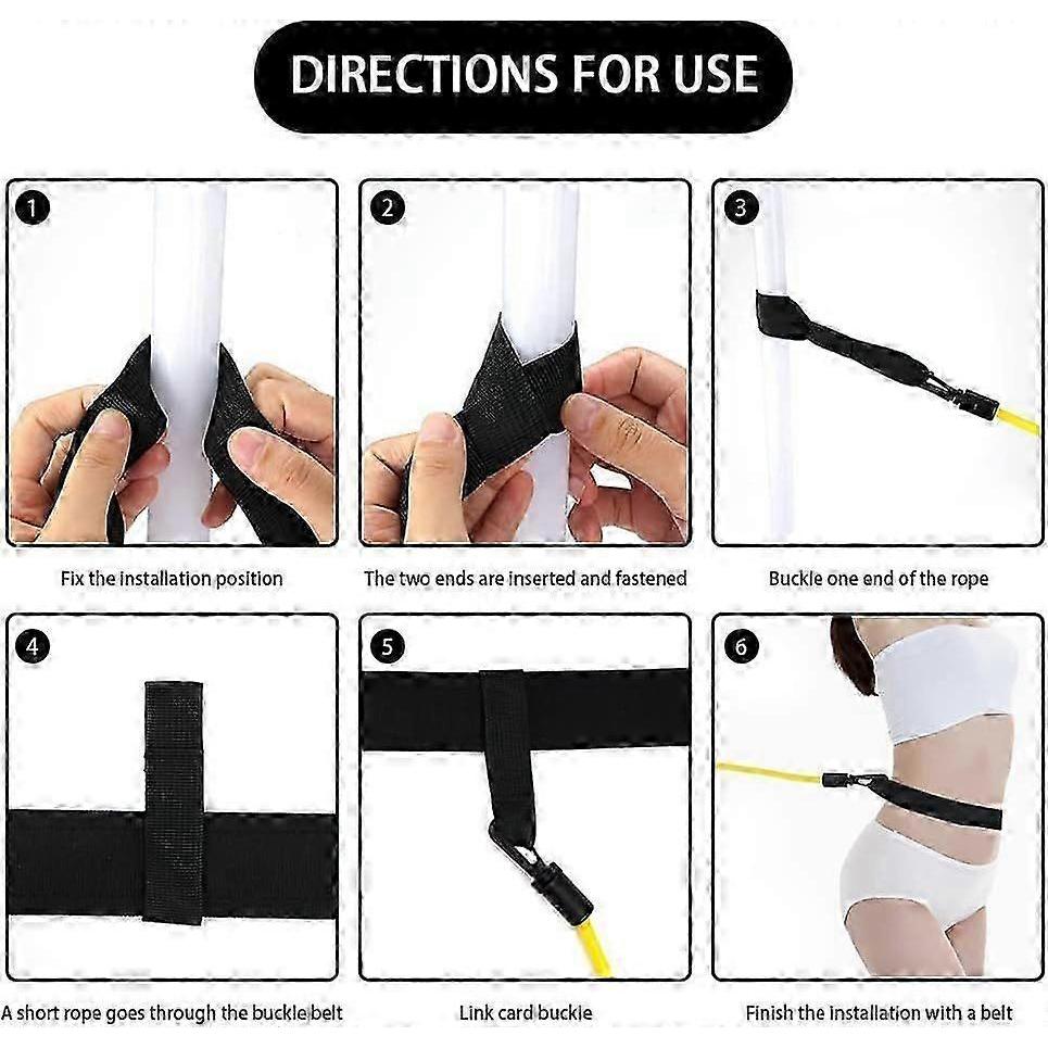 3m/ 4m Pool Swim Training Leash Durable Elastic Swim Training Belt Swim Resistance Tether Pool Swimming Elastic Rope Resistance Band for Poosnn