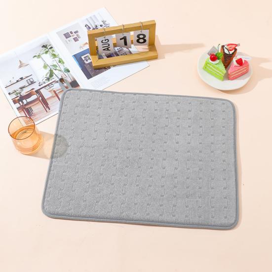 Microfiber Dish Drying Mat Absorbent Pad Large Size Kitchen Counter Mat Dish