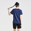Li Ning Badminton Collection Badminton Jersey Set Unisex Dark Ship Blue AATV009-3