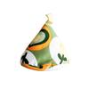 Anti-Scalding Triangle Pot Hat Floral Print Kitchen Pot Lid Sleeve Pot Hat Cover  Kitchen