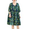 DIMANAF New 2026 Women Sundress Plus Size Summer Long Dress Loose Oversize Maxi Lady Floral Cotton Dress