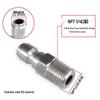 Stainless Steel Quick Connect Kit: NPT3/8 High-Pressure Washer Adapter with Male/Female Threads
