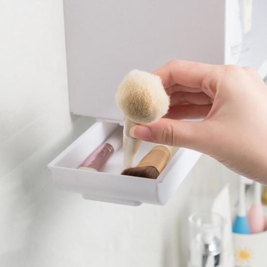 Under Desk Drawer Self-Adhesive Slide Out Organizer Under Desk Hidden Pull-out Storage Box for Makeup Tools Pens Stationery