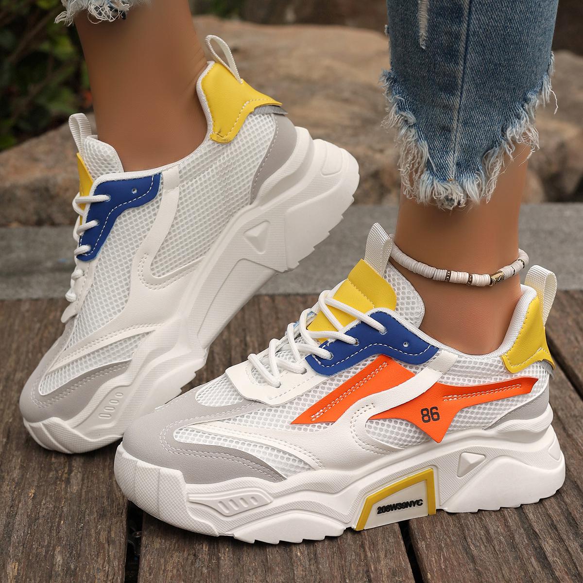 

Женские кроссовки модные высокие уличные туфли на платформе женские универсальные удобные кроссовки спортивные женские кроссовки Zapatos De Mujer 36 синий