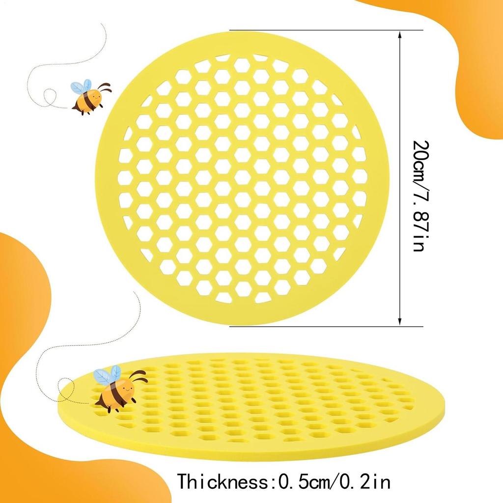Nouvelle Station Abreuvoirs Abeilles Extérieur Île d'Alimentation Île Flottante Abeille EVA Abreuvoirs Abeilles Papillons pour Baignade Jardin Décor Extérieur
