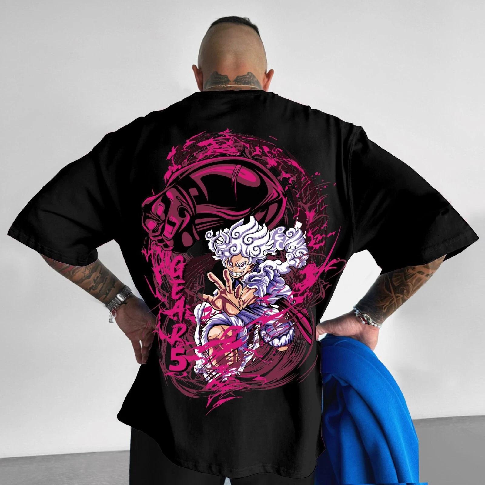 

One Piece Luffy Cosplay Anime Manga Sports T-Shirt Tee 100% Cotton Cotton 2XL