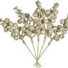 Christmas Gold Powder Fruit String Decoration: 15/7 Head Options, Multi-Color, Non-Shedding Branch Inserts for Indoor/Outdoor Trees