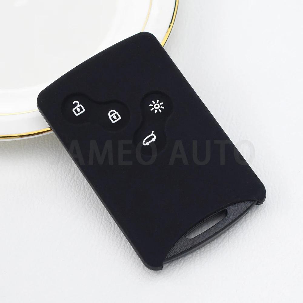 4 Buttons TPU Car Key Cover Remote Key Shell for Renault Laguna Koleos Megane Fob Smart Card Key Case