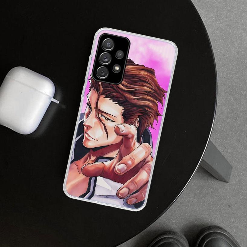 Aizen Sousuke Bleach Phone Case Cover for Samsung Galaxy A12 A22 A32 A52 A72 A02S A51 A50S A31 A20S A10S Note 20 Ultra 10 Plus G