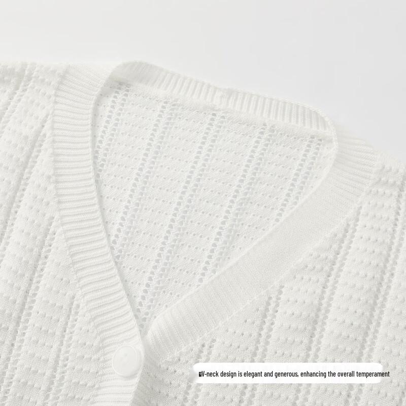 FivePlus Women's V-Neck Cut-Out Knit Cardigan