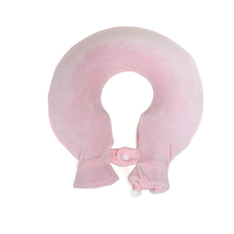 U-Shaped Neck Hot Water Bottle for Cervical Spine Relief, Plush PVC Heating Pad