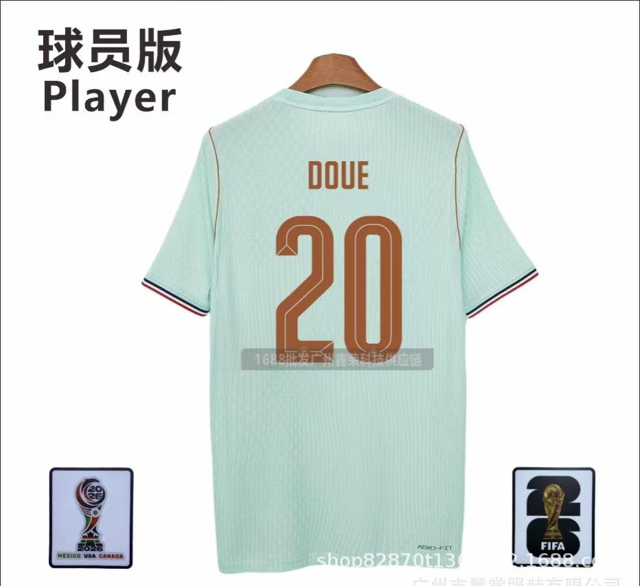 26 World Cup Player Version Football Jersey France Away Football Jersey Sports Mesh T-shirt
