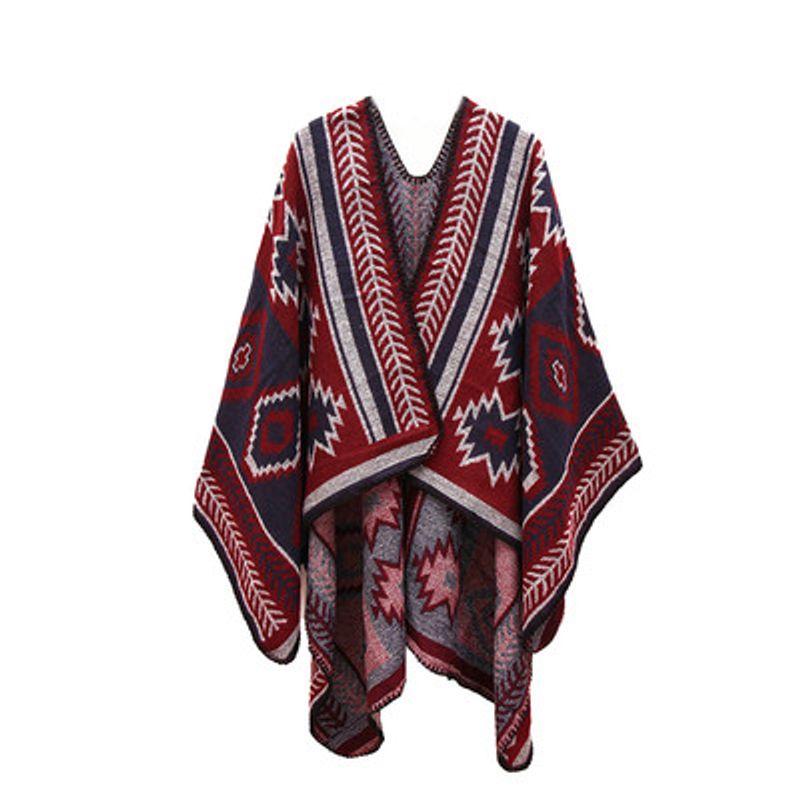 Ethnic Style Qinghai Northwest Desert Cloak Thickened Shawl