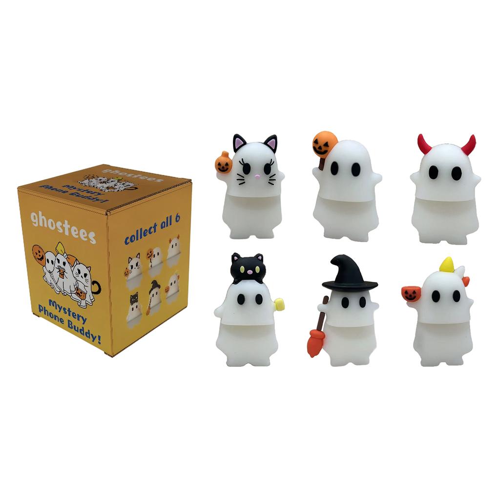 Ghostees Mystery Phone, Handyfigur Überraschungsspielzeug, Halloween Handysförmige Puppe, Anwendbar auf alle Modelle von Mobiltelefonen