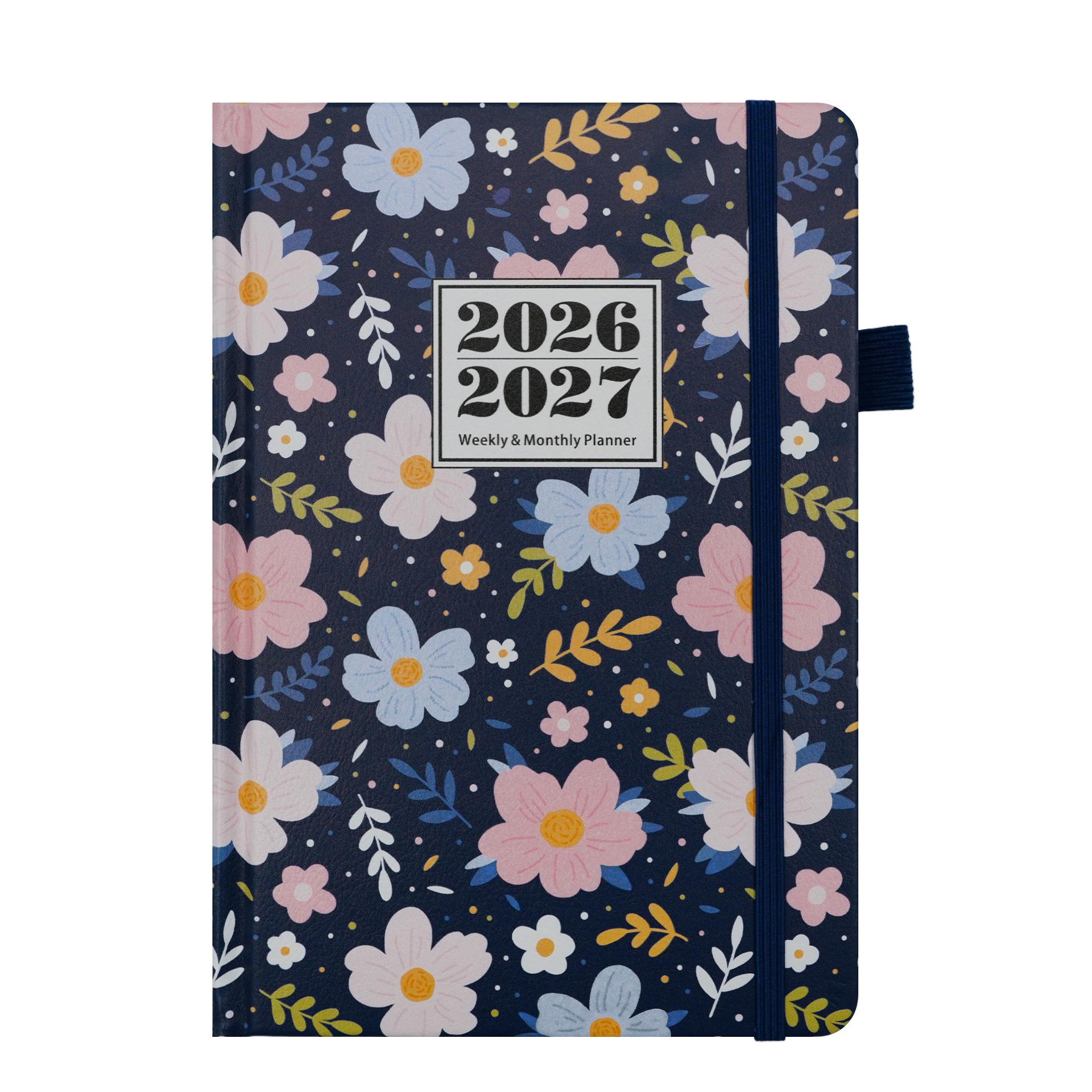A5 Notebook 2026-2027 Chinese-English Weekly Planner Schedule Book Custom Logo Gift (as the picture,200 Pages&A5&A5)