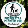 A Vintage Decorative Sign Measuring Xinch Made of Polish Aluminum Regarding Clean Up After Your Dog This PetFriendly