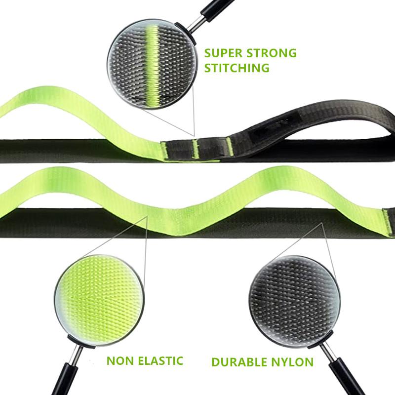 Yoga Strap Stretch Straps 12-segment Yoga Belt for Physical Therapy Pilates Dance Gymnastics Stretching Fitness Band Non-Elastic