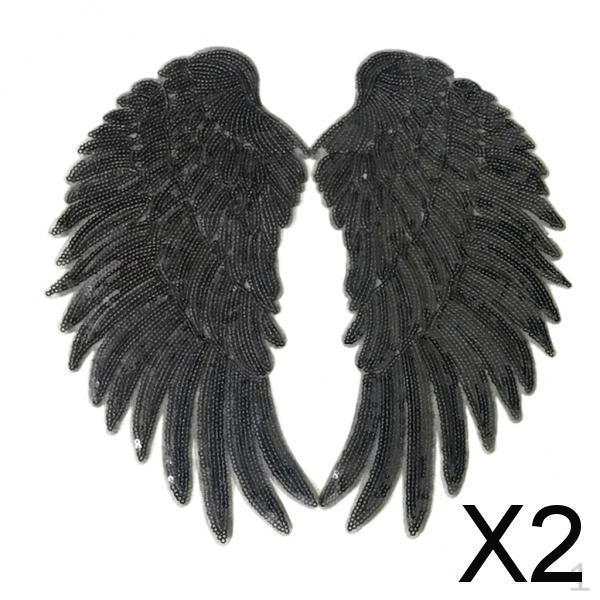 

2x 1 пара нашивок в форме крыльев ангела для украшения одежды