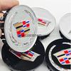 67mm 4pcs Car Wheel Center Hub Caps Cover Emblem Accessories for Cadillac Escalade CTS CT5 XT5 XTS XLR BLS SLS STS ATS XT4 CT4