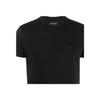 Emporio Armani FW21 Logo Appliqué Casual Short Sleeve T-Shirt Men Tops Black 8N1TQ61JRGZ0999