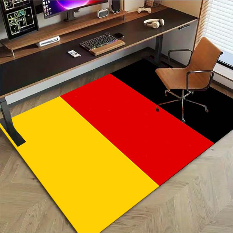 1PC red yellow Extra Large Non Slip Floor carpet, Office, family, Studio Large Area Rug Indoor Rugs, Bold Statement Piece