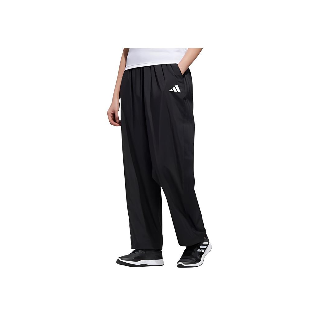 Adidas Comfortable Solid Color Casual Pants Women Bottoms Black White GK8719