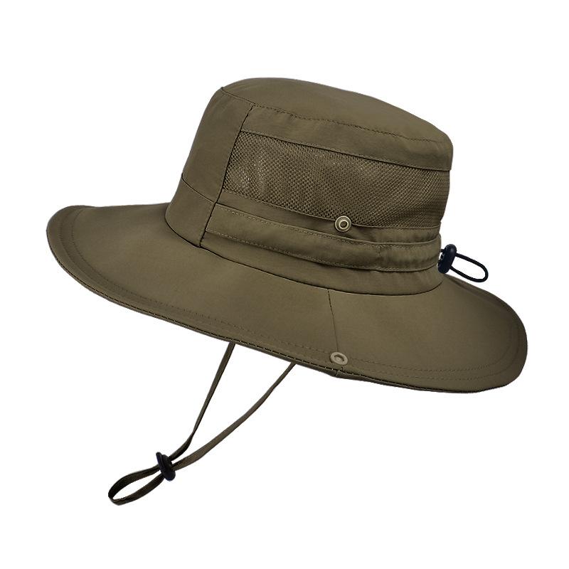 New Spring and Summer Big Eaves Sunscreen Hat Men and Women Outdoor Mountaineering Fishing Sun Hat Waterproof Quick-drying Breathable Bucket Hat