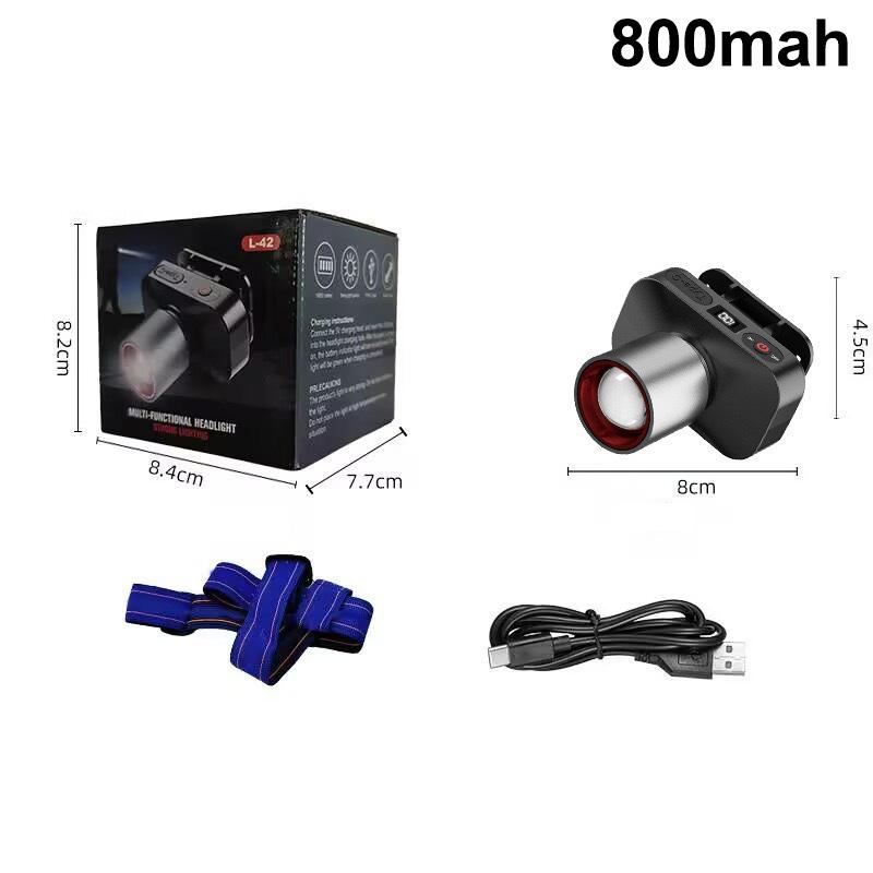 High-Brightness Zoom Long-Range Flashlight Cob Flash Lock Design Usb Charging Camping Flashlight Outdoor Camping Adventure