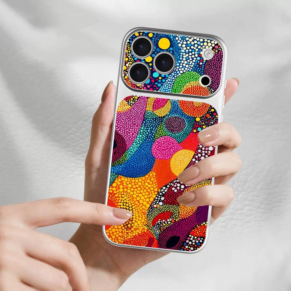 Popular Art Y-Yayoi KusamaS Back Cover Decal Protective For Iphone 17 Pro Max Skin Sticker Back Protective Decorative Sticker